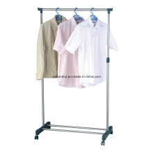Stainless Steel Extendable Single-Rod Indoor Clothes Drying Rack